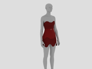 Womens Dress - Female Outfit Clothes 3D Model