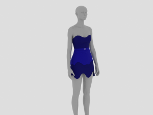 Womens Dress - Female Outfit Clothes Modelo 3D