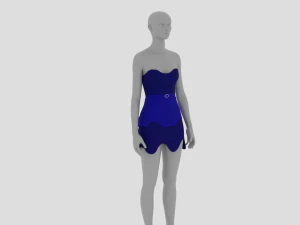 Sukienka damska - Ubrania damskie Model 3D