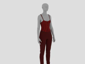 Жіноча сукня - жіночий одяг 3D Модель