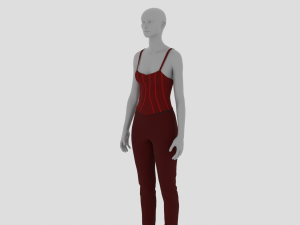 Womens Dress - Female Outfit Clothes Modello 3D