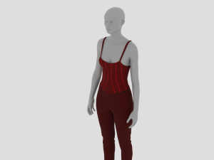 Womens Dress - Female Outfit Clothes Modello 3D