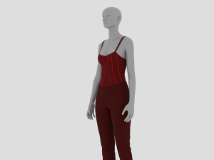 Womens Dress - Female Outfit Clothes Modello 3D