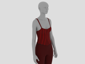 Womens Dress - Female Outfit Clothes Modello 3D