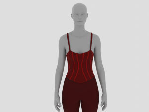Womens Dress - Female Outfit Clothes Modello 3D