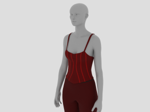 Womens Dress - Female Outfit Clothes Modello 3D