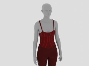 Womens Dress - Female Outfit Clothes Modello 3D