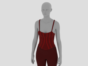 Womens Dress - Female Outfit Clothes Modello 3D