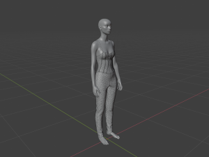 Womens Dress - Female Outfit Clothes Modello 3D