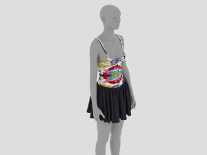 Womens Dress - Female Outfit Clothes 3D Model