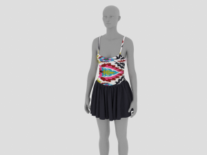 Womens Dress - Female Outfit Clothes 3Dモデル