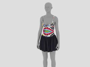 Womens Dress - Female Outfit Clothes 3D Model
