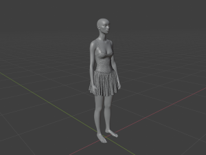 Womens Dress - Female Outfit Clothes 3Dモデル