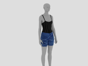 Жіноча сукня - жіночий одяг 3D Модель