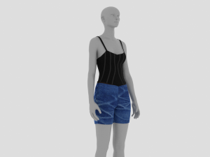 Womens Dress - Female Outfit Clothes 3D मॉडल
