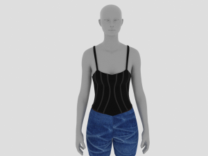 Womens Dress - Female Outfit Clothes 3D मॉडल