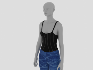 Womens Dress - Female Outfit Clothes 3D मॉडल