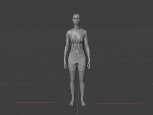 Womens Dress - Female Outfit Clothes 3D मॉडल