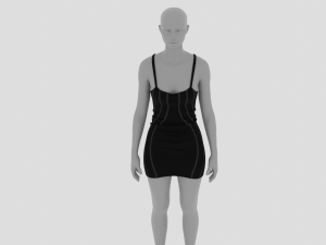 Womens Dress - Female Outfit Clothes 3D मॉडल