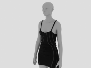 Womens Dress - Female Outfit Clothes 3D मॉडल