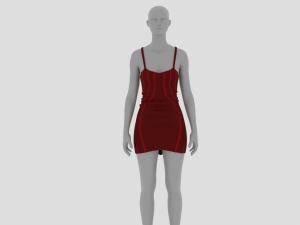 Womens Dress - Female Outfit Clothes Modelo 3D