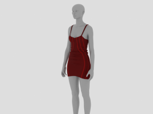Womens Dress - Female Outfit Clothes Modelo 3D