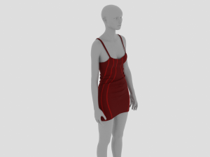 Womens Dress - Female Outfit Clothes Modelo 3D