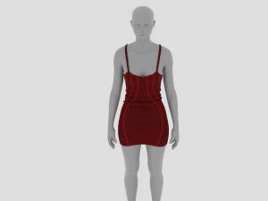 Womens Dress - Female Outfit Clothes Modelo 3D