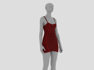 Womens Dress - Female Outfit Clothes Modelo 3D