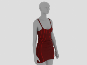 Womens Dress - Female Outfit Clothes Modelo 3D