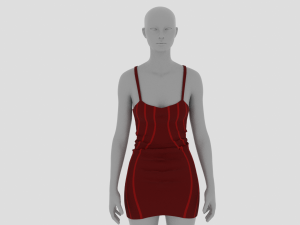 Womens Dress - Female Outfit Clothes Modelo 3D