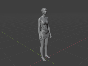 Womens Dress - Female Outfit Clothes Modelo 3D