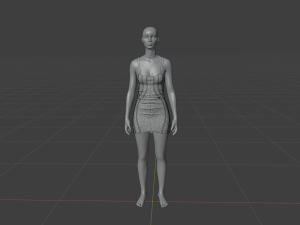 Womens Dress - Female Outfit Clothes Modelo 3D