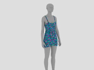 Womens Dress - Female Outfit Clothes 3D Model