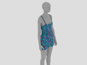Womens Dress - Female Outfit Clothes 3D Model