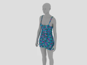 Womens Dress - Female Outfit Clothes 3D Model