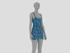 Womens Dress - Female Outfit Clothes 3D Model