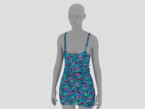 Womens Dress - Female Outfit Clothes 3D Model