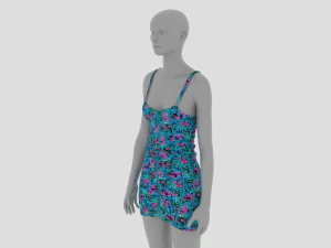Womens Dress - Female Outfit Clothes 3D Model