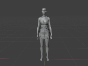 Womens Dress - Female Outfit Clothes Modelo 3D
