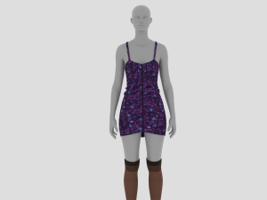 Womens Dress - Female Outfit Clothes Modelo 3D