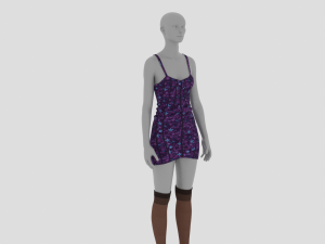 Womens Dress - Female Outfit Clothes 3D 模型