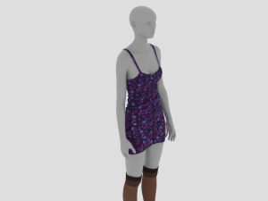 Womens Dress - Female Outfit Clothes 3D 模型