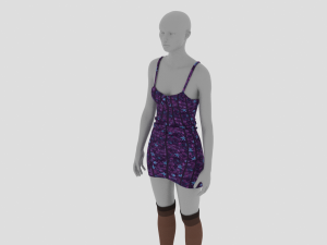 Womens Dress - Female Outfit Clothes 3D 模型