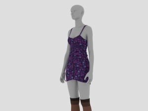 Womens Dress - Female Outfit Clothes 3D 模型