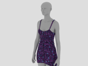 Womens Dress - Female Outfit Clothes 3D 模型