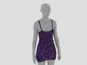 Womens Dress - Female Outfit Clothes 3D 模型