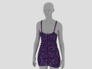 Womens Dress - Female Outfit Clothes 3D Model