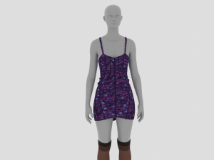 Womens Dress - Female Outfit Clothes 3D 模型