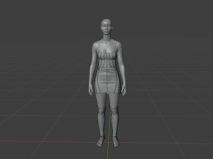 Womens Dress - Female Outfit Clothes 3D 模型